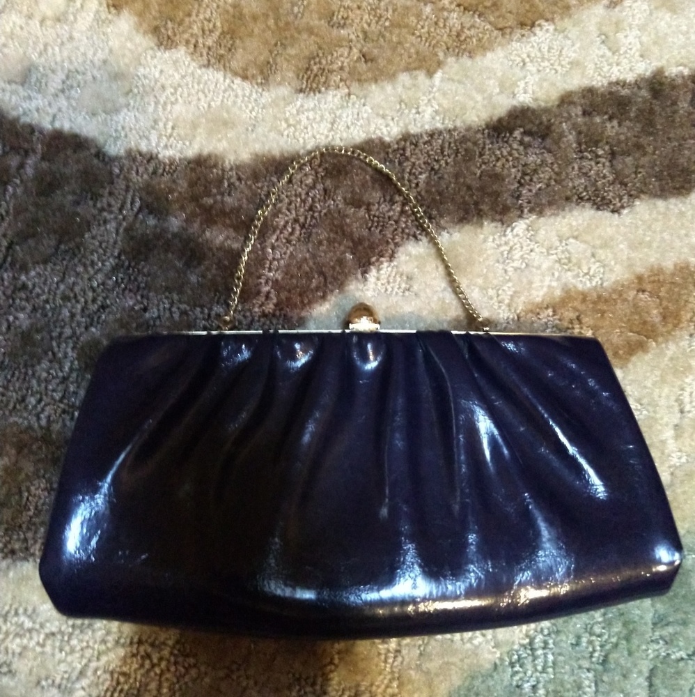 Vintage navy colored purse